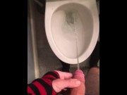 Preview 5 of Cutie femboy pees in toilet
