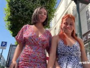 Preview 4 of Ersties: Hot Lesbian Couple Go Out For Sexy Exhibitionist Fun