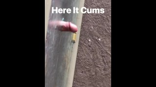 Come Make A Mess With Me While Pissing And Cumming Outside At This Outdoor Gloryhole