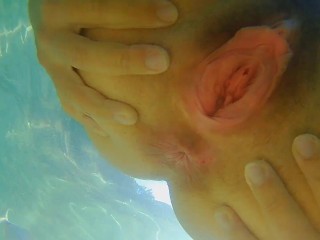 Close up FUCK no Mar # Vazamento De Cum Subaquático e Limpeza Da Vagina