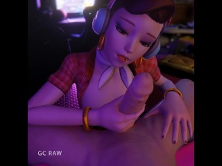 Dva Evening Relax Handjob. GCRaw. Overwatch