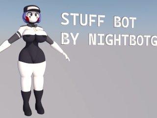 stuff bot, fnaf, big boobs, robot