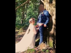 Video Bride sucks and gets fucked by best man right before the wedding