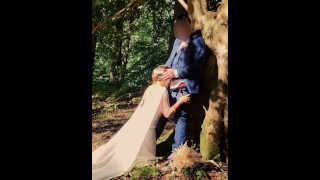 Bride sucks and gets fucked by best man right before the wedding
