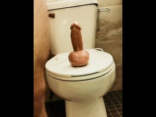 Anal Creampie From My Big Fat Squirting Dildo, Watch All That Cum Squirt Out My Ass