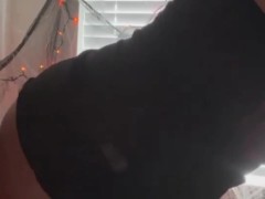 Pirate with Clear dildo Fucks naughty wench standing doggy style pounding her pussy
