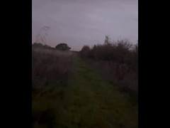 Naked walk down trails at dawn