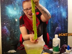 Caitlyn Makes Homemade Slime - Halloween - Screenshot 16 of 16 - Schoolgirl Uniform