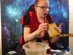Caitlyn Makes Homemade Slime - Halloween - Screenshot 6 of 16 - Schoolgirl Uniform