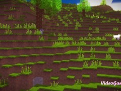 Video Minecraft Porn Zombie fucks girl relaxing under a tree