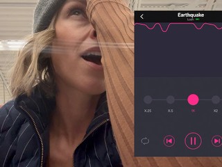 Cumming Hard in Grocery Store with Lush Remote Controlled Vibrator