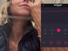 Cumming hard in grocery store with Lush remote controlled vibrator - Screenshot 14 of 16 - Public Masturbation