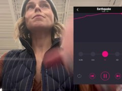 Cumming hard in grocery store with Lush remote controlled vibrator - Screenshot 15 of 16 - Milf