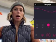 Cumming hard in grocery store with Lush remote controlled vibrator - Screenshot 3 of 16 - Remote Vibrator