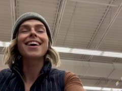 Cumming hard in grocery store with Lush remote controlled vibrator - Screenshot 5 of 16 - Milf