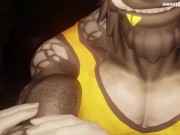 Preview 3 of Werewolf Dragon Muscle and Hyper Growtn Animation