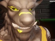 Preview 5 of Werewolf Dragon Muscle and Hyper Growtn Animation