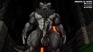 Hyper Growtn Animation And Werewolf Dragon Muscle