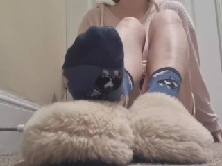 Fluffy slippers make my feet hot and sweaty