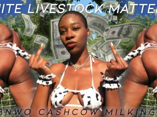 White Livestock Matters: BNWO CASHCOW ORDEÑO - eKRYSTALLINE - ASMR Wallet Drenando Mesmerize Ebony