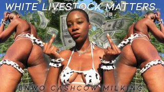 白い家畜の問題:BNWO CASHCOW搾乳-eKRYSTALLINE-ASMRウォレットドレーンEbony