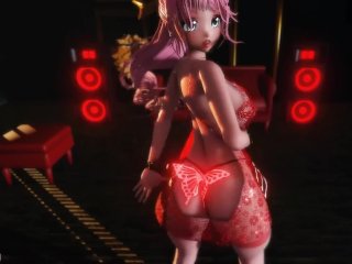 jiggly tits, anime, pussy, mmd r18