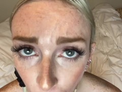 Video POV JOI Cum On My Cute Freckle Face Mouth Fetish Cum Countdown - Remi Reagan
