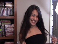 Petite amateur Ana gets filled up by two dicks - Screenshot 1 of 16 - Homegrownvideo