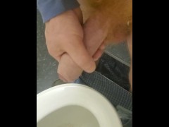 Quick cum and piss
