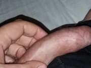 Preview 1 of Sliding foreskin on fat, veiny European cock