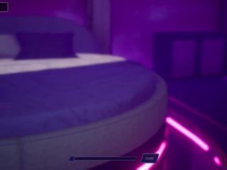 Subverse - Futanari double penetration and simultaneous cum in one girl