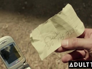 ADULT TIME - Natural BFFs Vanna Bardot And Lilly Bell Threesome And Cum Kiss After Taking A Facial!