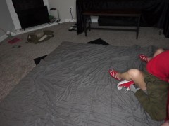 Playful Competitive F/M Wrestling Match