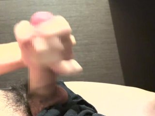 【巨根 大量射精】デカチンな日本人男子がオナニーで大量射精