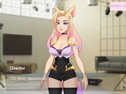 Preview 1 of KDA Ahri does porn for the first time [Full Gallery hentai game] Kiss my camera. League of legends