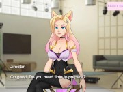 Preview 6 of KDA Ahri does porn for the first time [Full Gallery hentai game] Kiss my camera. League of legends