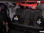 Preview 4 of FUCKED IN TRAFFIC - Hot Cop Jasmine Jae Gets Slutted Out By Cab Driver On Halloween