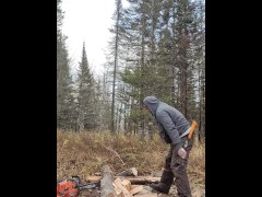Cutting wood and dirt talk 
