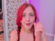 Preview 3 of ASMR blowjob toy close up with hot sounds