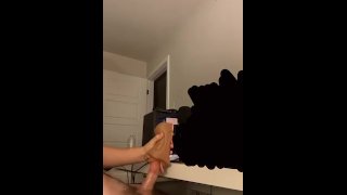 college freshman fucks his fleshlight (creampie)