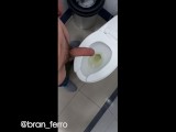 Jerking my Cock in Mall Bathroom, I Almost Cum There | Bran Ferro