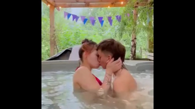 Passionate Kissing And Humping In The Hottub (FULL VIDEO ON ONLYFANS/GIRLSONFILM333)