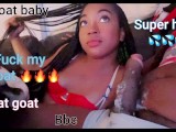 Throat baby came an got her face fuck hard with a Jamaica bbc for Halloween 