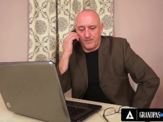 GrandpasFuckTeens - Petite And Naughty Gina Gerson Gets A Lesson By A Old Man And Is Dick screenshot number 1