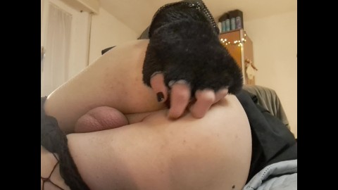 Dildo fucks her tight ass, sidefuck cute Gay Femboy 20 Years Old  Cosplay Fucked