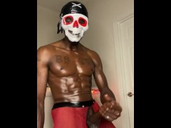 Kinky pirate playing with his sword (Happy Halloween)