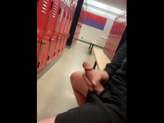 Locker Room Cumshot