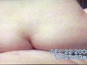 Preview 6 of (Vintage VHS amateur) TEEN puts cock deep into tight pussy then ass, reverse cowgirl