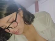 Preview 3 of Fucking my schoolgirl stepsister with his uniform while she coming from the school