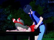 Preview 6 of May (Haruka) and I have intense sex in the park at night. - Pokémon Hentai